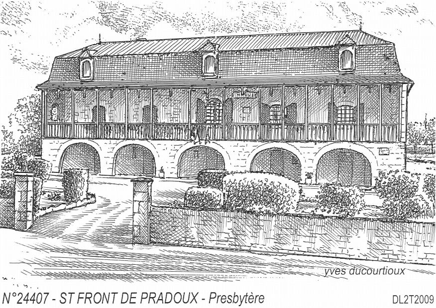 N 24407 - ST FRONT DE PRADOUX - presbytère (mairie)